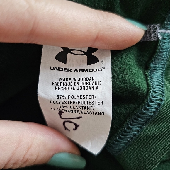 Under Armour EVO coldgear green long-sleeve athletic fitted mock turtleneck - Picture 8 of 8